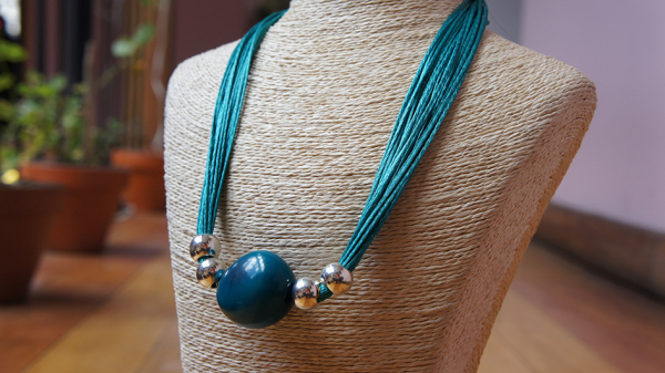 Necklaces with tagua